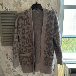 Barefoot Dreams leopard print cardigan